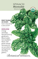 Spinach - 'Bloomsdale' Organic Seeds