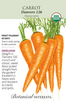 Carrot - 'Danvers 126' Organic Seeds