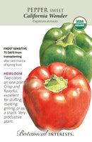 Pepper - Sweet 'California Wonder' Organic