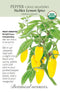 Pepper - 'NuMex Lemon Spice Jalapeño Chile' Seeds Organic