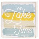 Lake Box Wood Sign