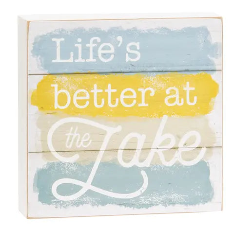 Lake Box Wood Sign – The Grainery Greenhouse