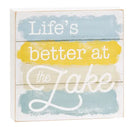 Lake Box Wood Sign