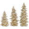 6-7.5-9.5" Gold Glittered Tree