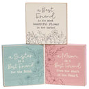 Wildflower Friend, Mom, Sister 4" Square Block