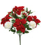 19.5" Poinsettia/Carnation Mix Bush