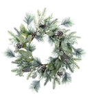 24" Pine/Cone/Leaf Wreath