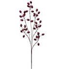 30" Dark Burgundy Oval Berry Spray