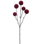 24" Burgundy Berry Ball Spray