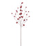 30" Red Glitter Berry Spray