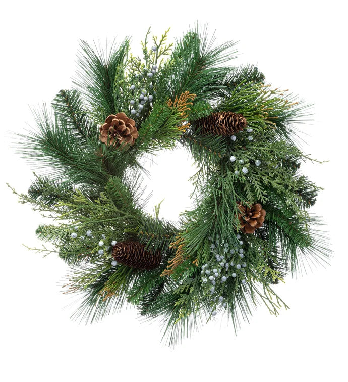 Juniper Berry/Pine Foliage Mix Wreath