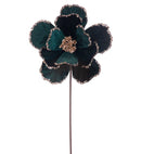 9" Emerald Green and Gold Magnolia