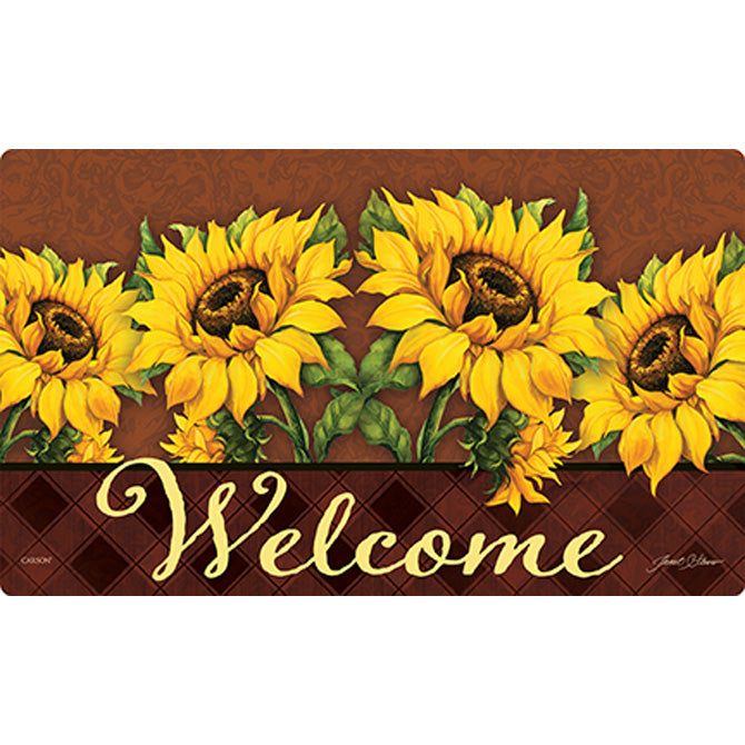 "September Sunflower" Floor Mat