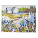 27.5" Lavender Field with Barn Canvas Wall Art