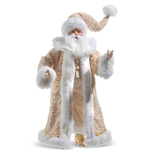 22.5" Gold Tweed Jacket Santa
