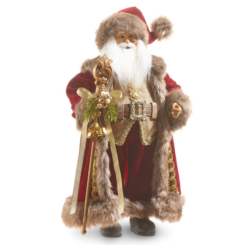 18" Fur-Lined Red Jacket Santa