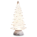 12" Lighted Tree with Snow and Swirling Glitter