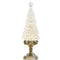 17" Lighted Tree with Gold Swirling Glitter
