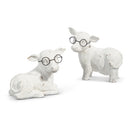 7" Cow with Glasses Figurine
