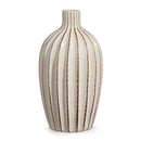 8.75" Ribbed Cream Vase