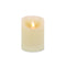 3" x 4"H Aurora Flame LED Pillar Candle