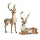 14.5-20.5" Natural Deer Figurines