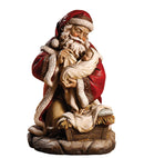15.75" Santa With Baby Jesus Nativity Figurine
