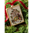 4.25" Woodland Nativity Rectangle Ornament