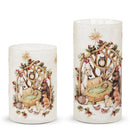8" Woodland Nativity Decorative Containers