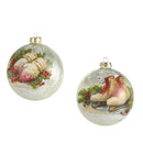 5" Vintage Mitts and Skates Holiday Ball Ornament