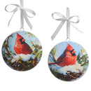 5" A Nested Memory Cardinal Disc Ornament