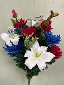 28” 24 Stem Lily Mix Bush