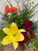 'Walk in the Woods' Wood Vase Arrangement