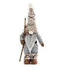 Gray Shepherd Gnome with Staff