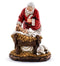 12" Santa With Baby Jesus Nativity Figurine