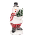 Ceramic Snowman with Trees