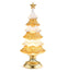 13.5" Gold LED Star and Pedestal Tree