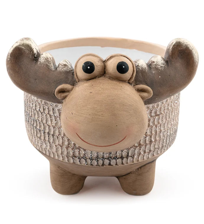 4.5" Moose Footed Planter