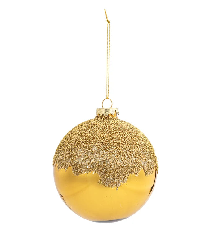 Gold Textured Ball Ornament