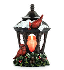 10" LED Candle Lantern With Cardinals