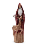 12.25" Old World Santa with Deer