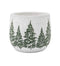 4.75" Pine Forest White Planter