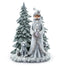 18" Santa with Animals and Frosted Tree Figurine