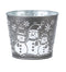 6.5" Snowmen Metal Pot Cover