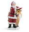 Santa and Antler Cow Figurine
