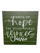Thrill of Hope Slotted Board Decor