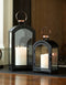 Copper Top Curved Black Lantern