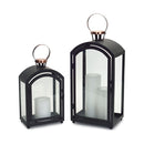 Copper Top Curved Black Lantern