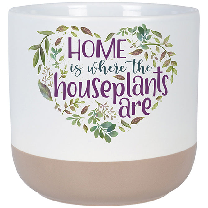 "Houseplants Home" Ceramic Planter