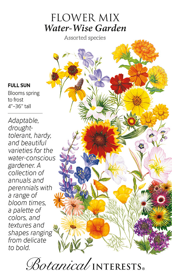 Flower Mix - 'Water-Wise Garden' Seeds